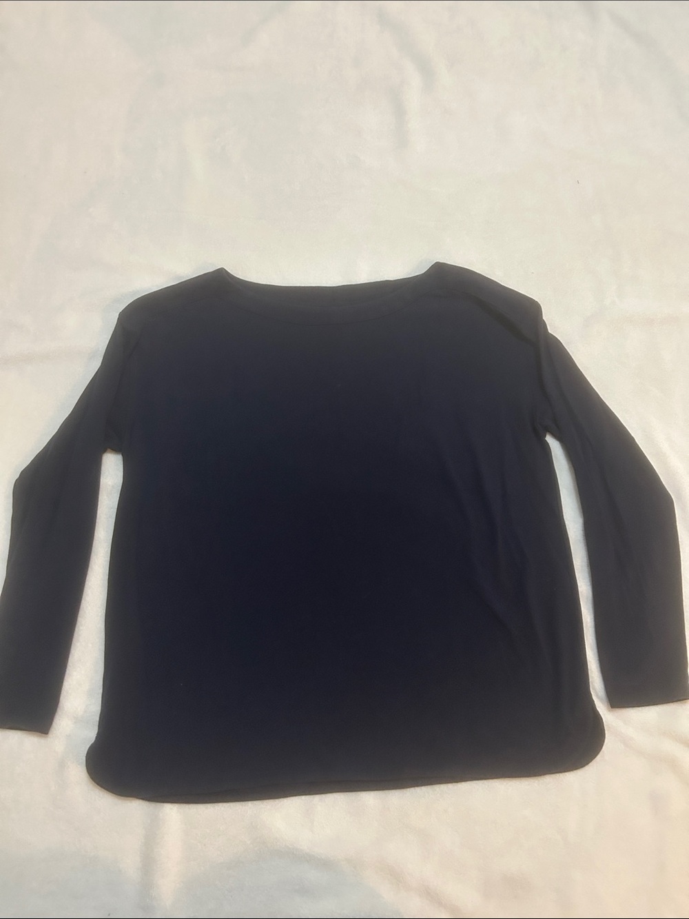 LOFT Outlet Women’s Shirt Navy Long-Sleeve Boatneck Top Size Large